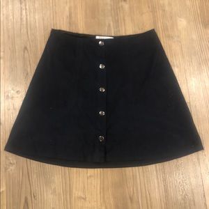 XS KENDALL+KYLIE Navy Blue button-up skirt